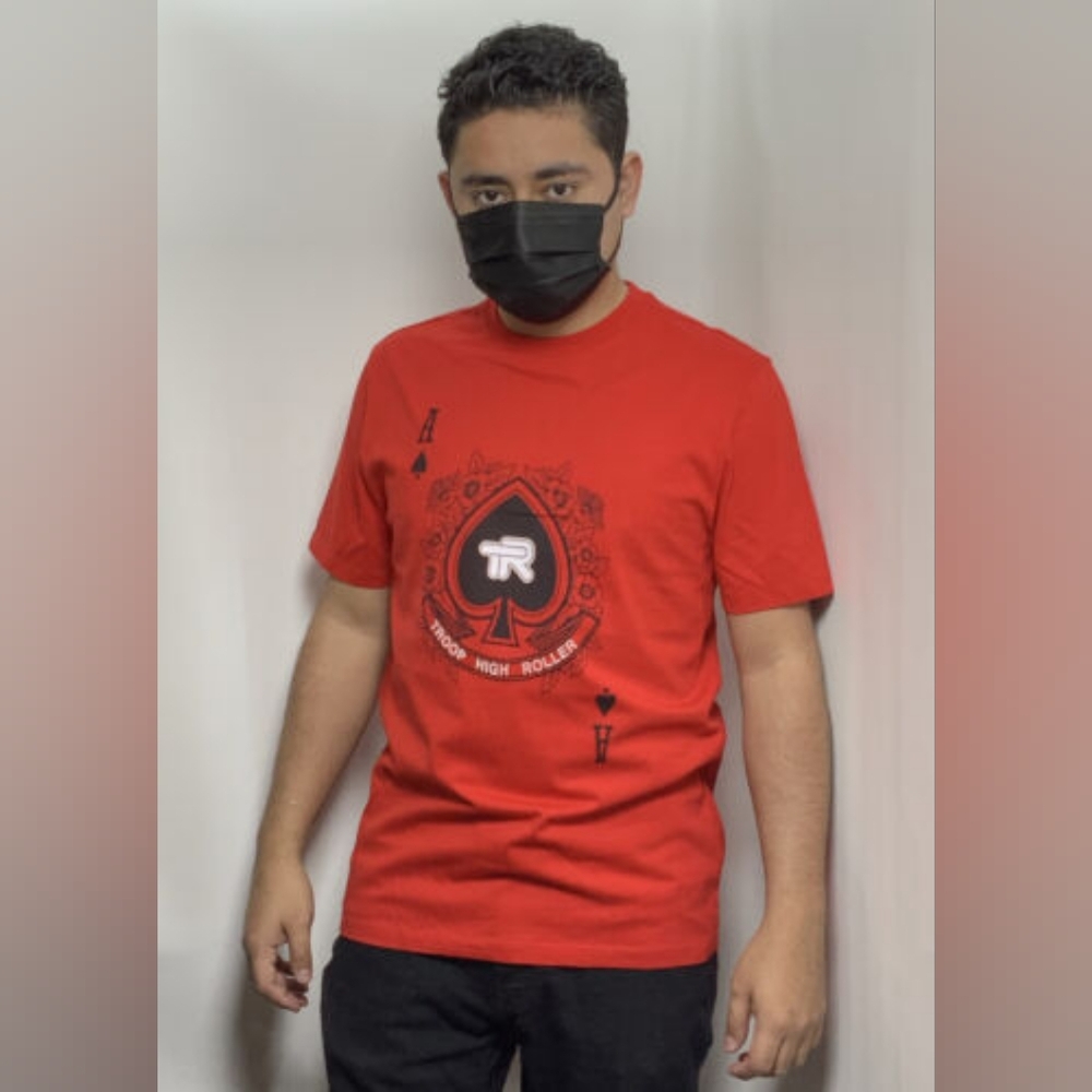 Men's Troop Red | Black Short Sleeve T-Shirt NWT
